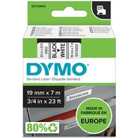 Dymo 45803 (S0720830) - (19 mm) - Noir sur blanc - Ruban
