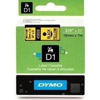 Dymo 45808 (S0720880) - (19 mm) - Noir sur jaune - Ruban