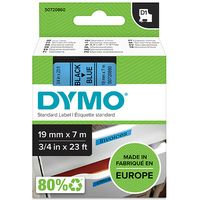 Dymo 45806 (S0720860) - (12 mm) - Bleu sur noir - Ruban