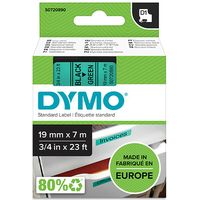 Dymo 45809 (S0720890) - (19 mm) - Noir sur vert - Ruban