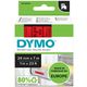 Dymo 53717 (S0720970) - (24 mm x 24 mm) - Noir sur rouge - Ruban