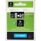 Dymo 53721 (S0721010) - (24 mm x 24 mm) - Blanc sur noir - Ruban