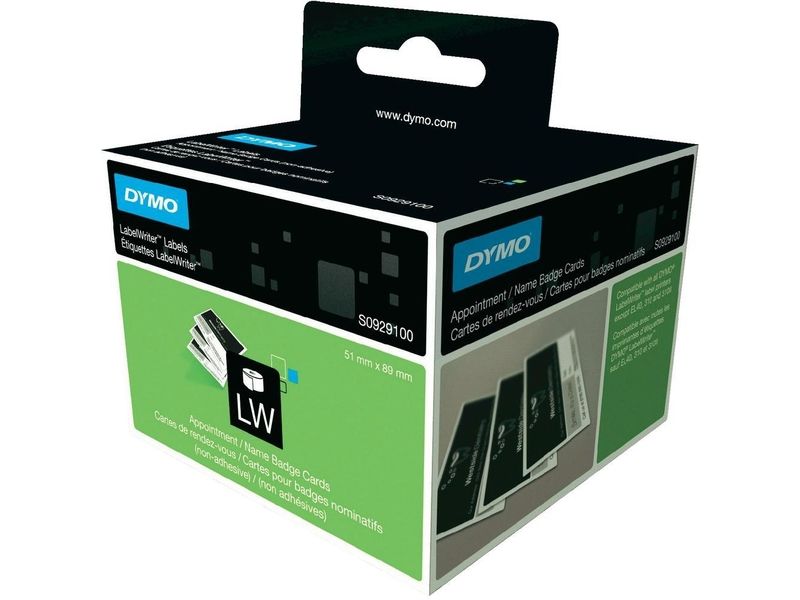DYMO - Badges nominatifs / cartes de rendez-vous non adhésifs - - pour DYMO LabelWriter