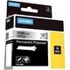 Dymo 18486 (S0718180) - (12 mm) - Noir sur métallique - Ruban