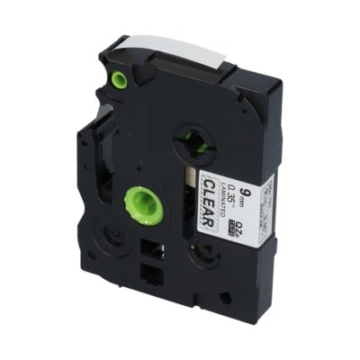 Ruban compatible Brother TZe-121 - (9 mm) - Noir sur transparent