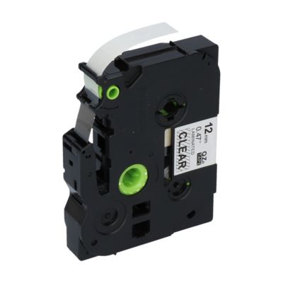Ruban compatible Brother TZe-131 - (12 mm) - Noir sur transparent