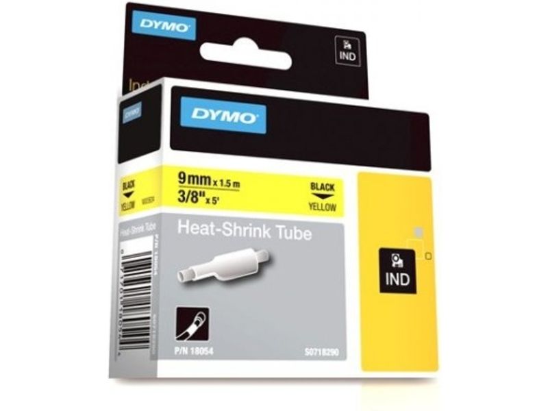 Dymo 18054 (S0718290) Tape Zwart op geel (9 mm)