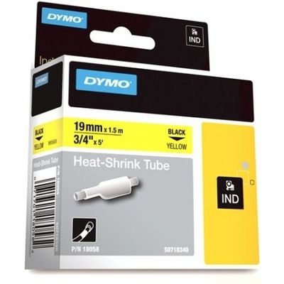 Dymo 18058 (S0718340) - (19 mm) - Noir sur jaune - Ruban