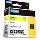 Dymo 18432 (S0718450) - (12 mm) - Noir sur jaune - Ruban