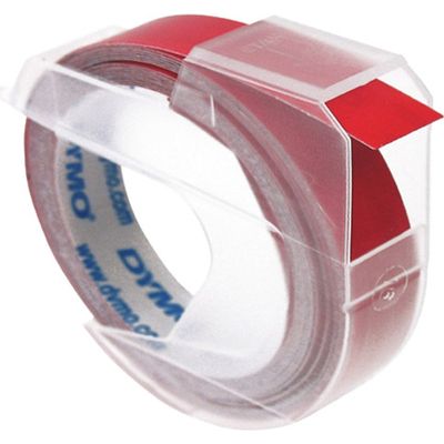 Dymo S0898150 - (9 mm) - Blanc sur rouge - Ruban