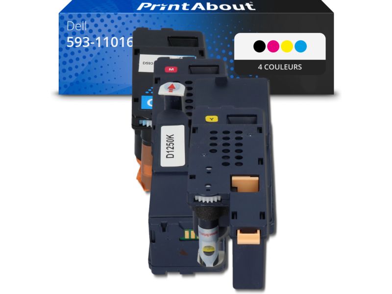 Toner compatible Dell 593-11016 - 4 couleurs - Multipack