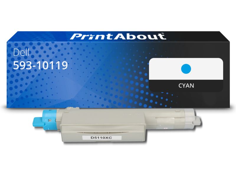 Toner compatible Dell 593-10119 (GD900) - Cyan