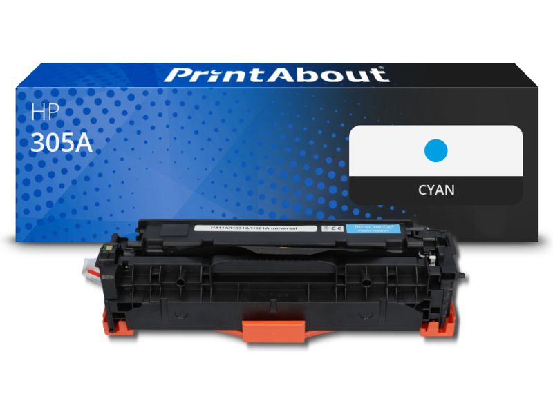 Toner compatible HP 305A (CE411A) - Cyan