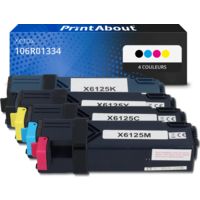 Toner compatible Xerox 106R01334 - 4 couleurs - Multipack