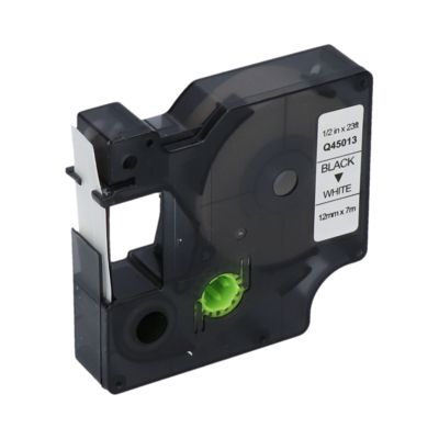 Ruban compatible Dymo 45013 (S0720530) - (12 mm) - Noir sur blanc