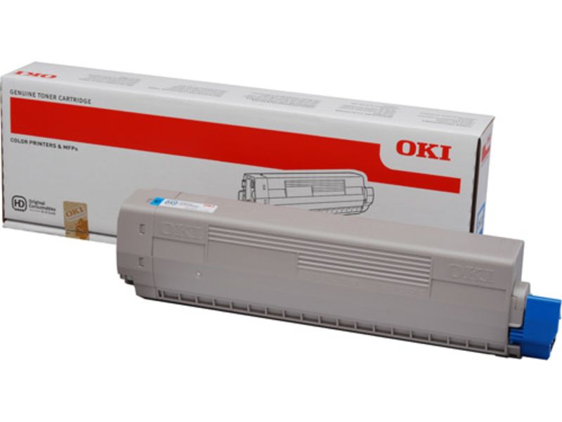 OKI - Cyan - originale - cartouche de toner - pour C822dn, 822n