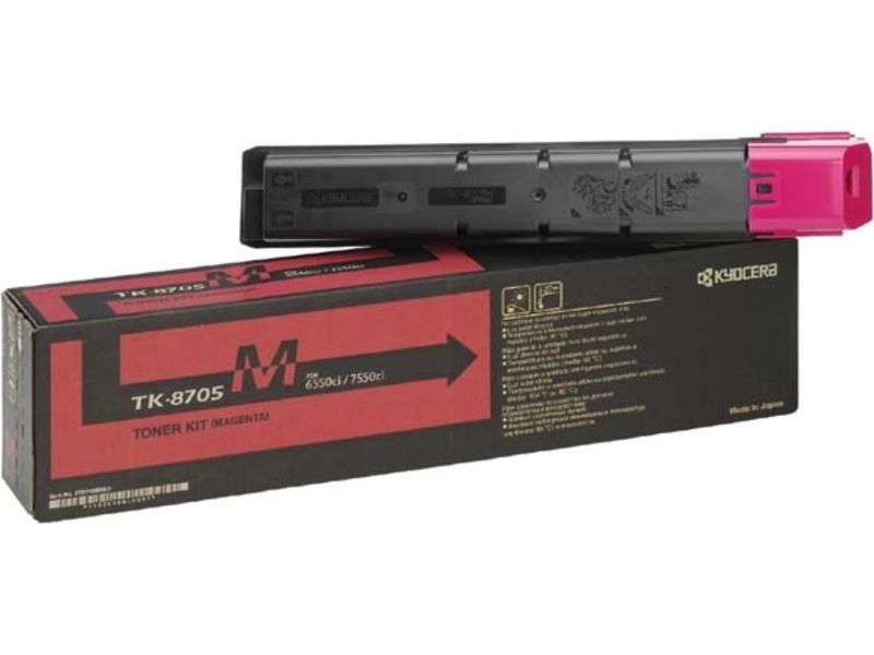 Kyocera TK 8705M - Magenta - originale - cartouche de toner - pour TASKalfa 6550ci, 6551ci, 7550ci, 7551ci