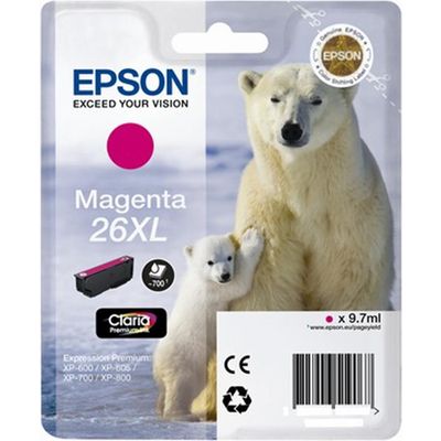Epson 26XL (C13T26334012) - Magenta - Cartouche d'encre - Grande capacité
