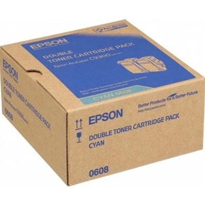 Toner Epson S050608 Cyan 2x - Multipack