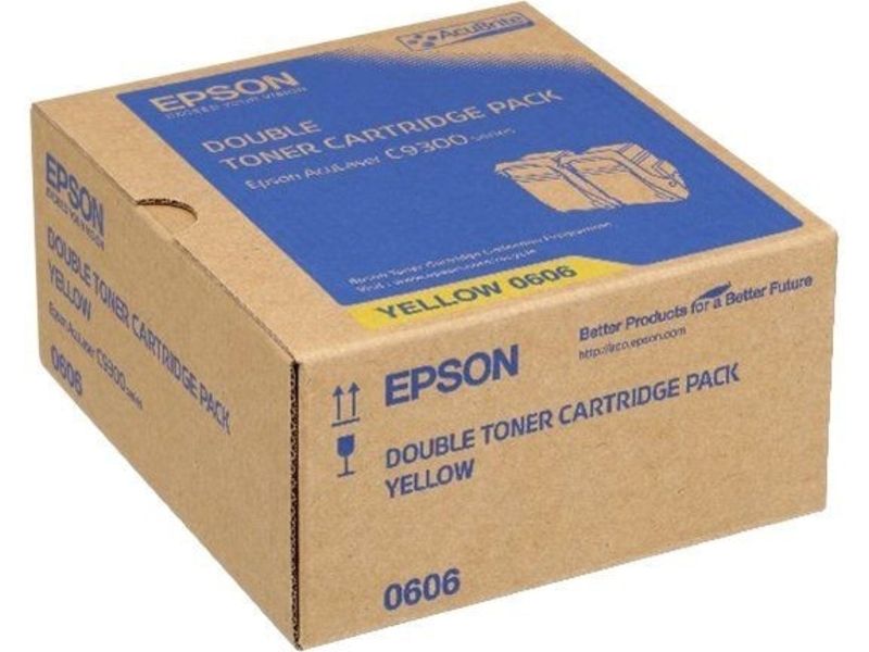Epson Double Pack - Pack de 2 - jaune - originale - cartouche de toner - pour AcuLaser C9300D2TN, C9300D3TNC, C9300DN, C9300DTN, C9300N, C9300TN