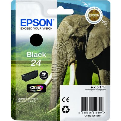 Epson 24 (C13T24214012) - Noir - Cartouche d'encre