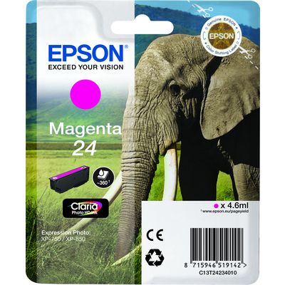 Epson 24 (C13T24234012) - Magenta - Cartouche d'encre