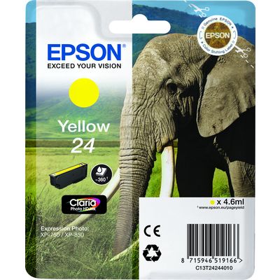 Epson 24 (C13T24244012) - Jaune - Cartouche d'encre