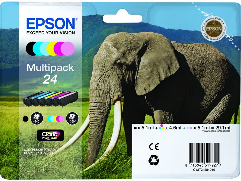 Epson T2428 Inktcartridge 6-kleuren Multipack