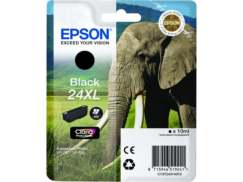 Epson 24XL (C13T24314012) Inktcartridge Zwart Hoge capaciteit
