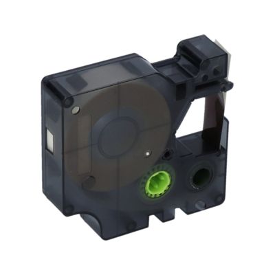 Ruban compatible Dymo 45010 (S0720500) - (12 mm) - Noir sur transparent