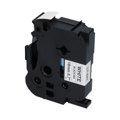 Ruban compatible Brother TZe-241 - (18 mm) - Noir sur blanc
