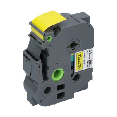 Ruban compatible Brother TZe-651 - (24 mm x 24 mm) - Noir sur jaune