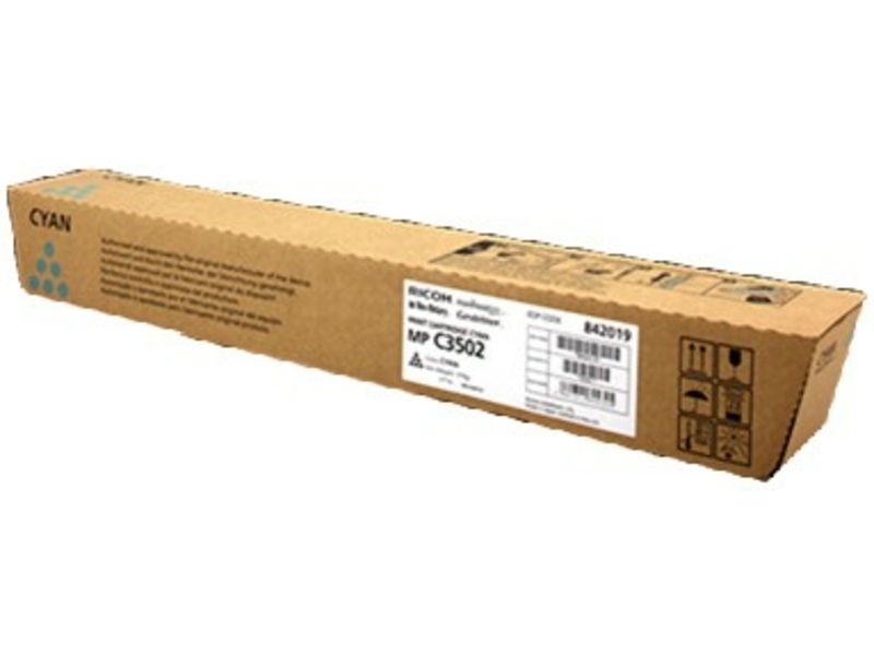 Ricoh MP C3502E - Cyan - originale - cartouche de toner - pour Nashuatec MP C3002, MP C3502; Rex Rotary MP C3002, MP C3502; Ricoh Aficio MP C3002