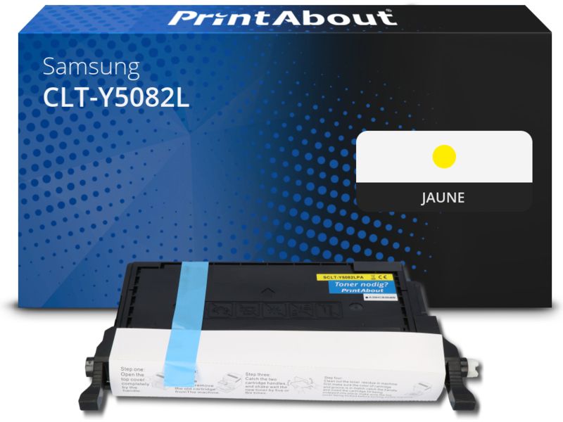 Toner compatible Samsung CLT-Y5082L (SU532A) - Jaune - Grande capacité
