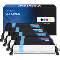 Toner compatible Samsung CLT-K5082L (SU188A) - 4 couleurs - Grande capacité - Multipack