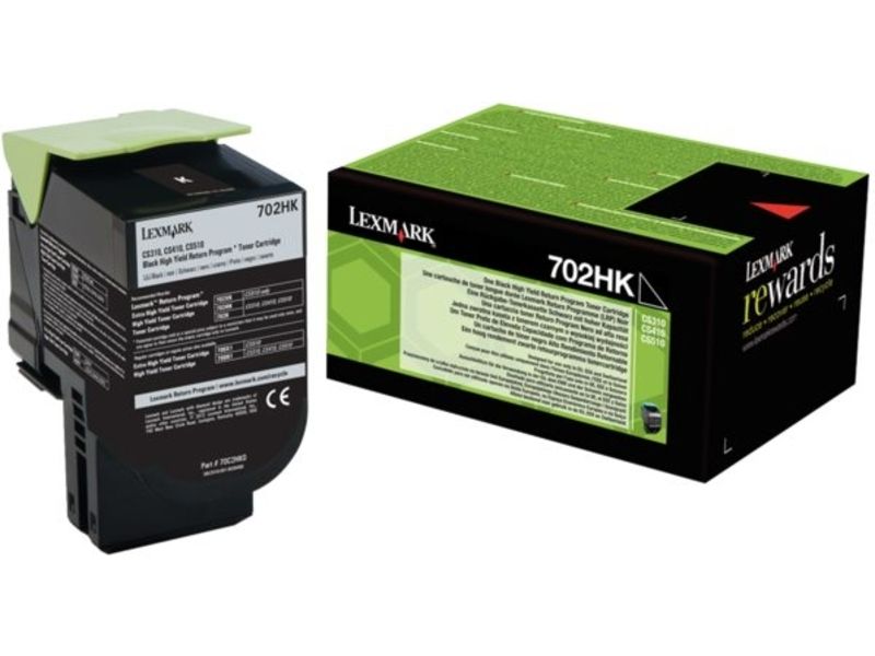 Lexmark 70C2HK0 (702HK) Toner Zwart Hoge capaciteit