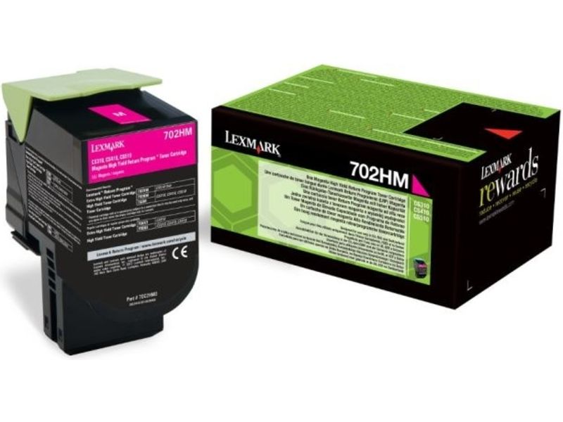 Lexmark 70C2HM0 (702HM) Toner Magenta Hoge capaciteit
