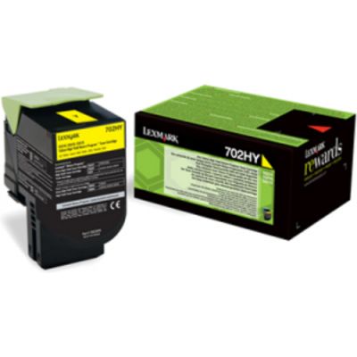 Lexmark 70C2HY0 (702HY) - Jaune - Toner - Grande capacité