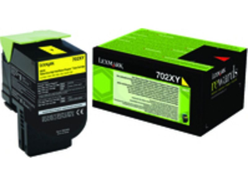 Lexmark 70C2XY0 (702XY) Toner Geel Extra hoge capaciteit