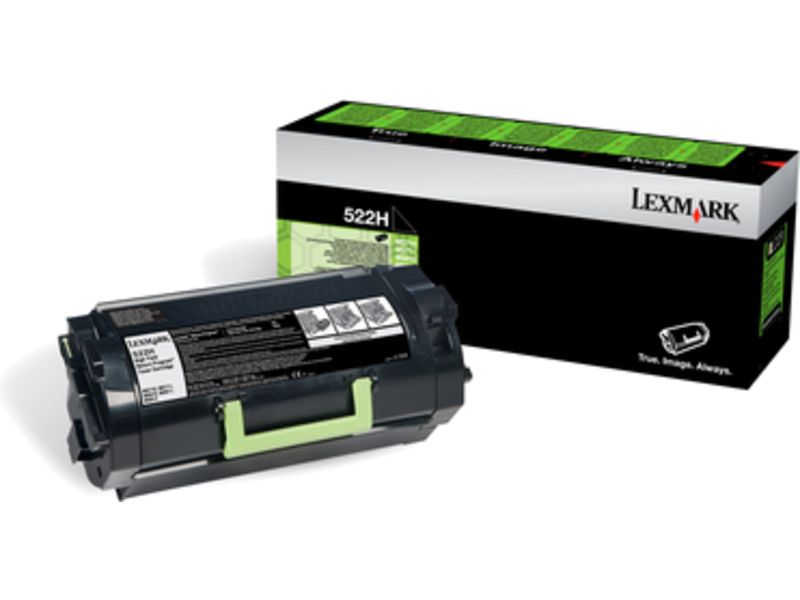 Lexmark 52D2H00 (522H) Toner Zwart Hoge capaciteit