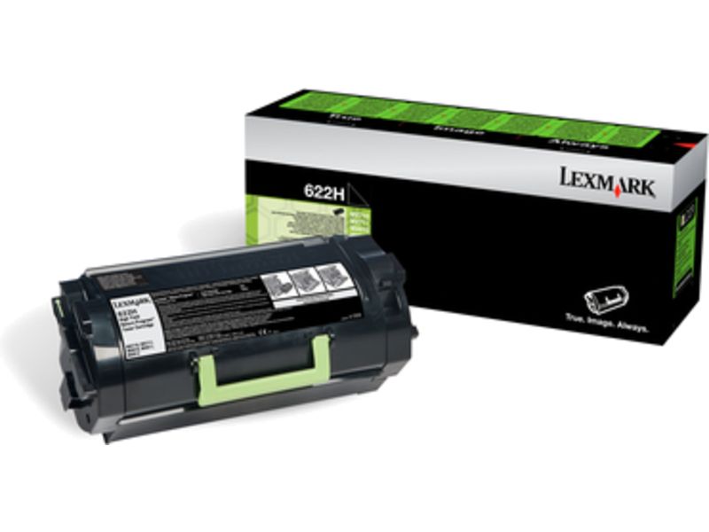 Lexmark 622H - À rendement élevé - noir - original - cartouche de toner LCCP, LRP - pour Lexmark MX710, MX711, MX810, MX811, MX812