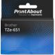 Produit compatible Brother TZe-651 - (24 mm) Paquet de 5 - Multipack