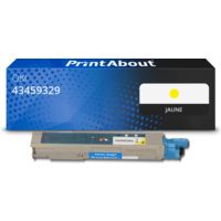 Toner compatible OKI 43459329 - Jaune