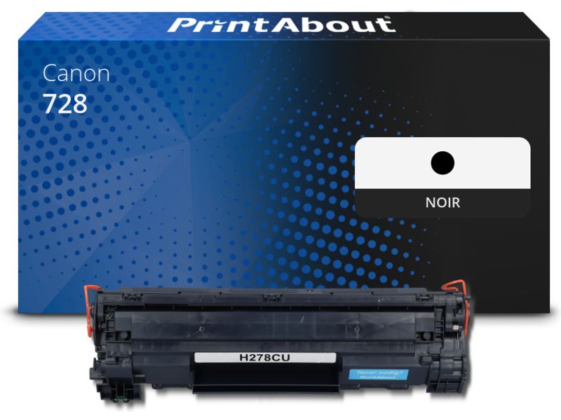 Toner compatible Canon 728 - Noir