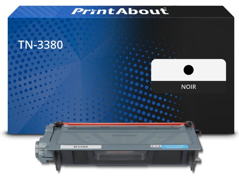 Toner compatible Brother TN-3380 - Noir - Grande capacité