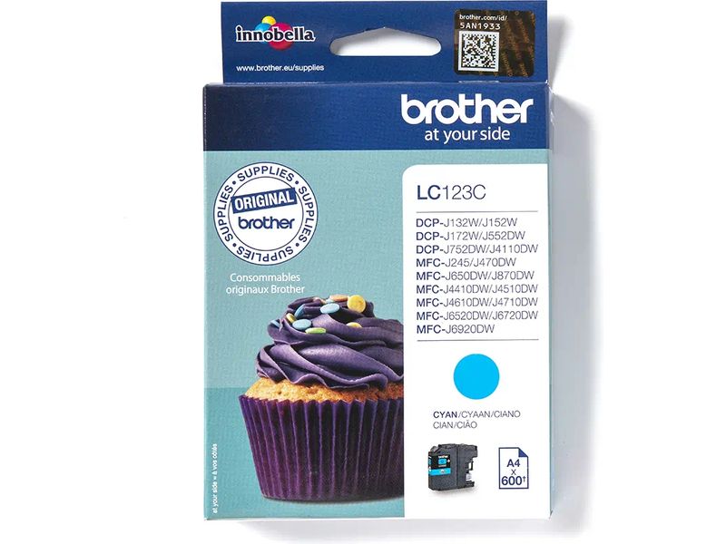Brother LC-123C Inktcartridge Cyaan
