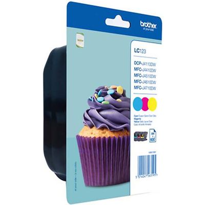 Brother LC-123RBWBP - 3-couleurs - Cartouche d'encre - Multipack