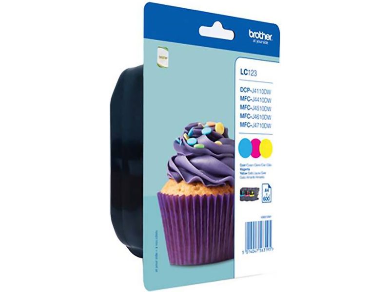 Brother LC-123RBWBP Inktcartridge 3-kleuren Multipack