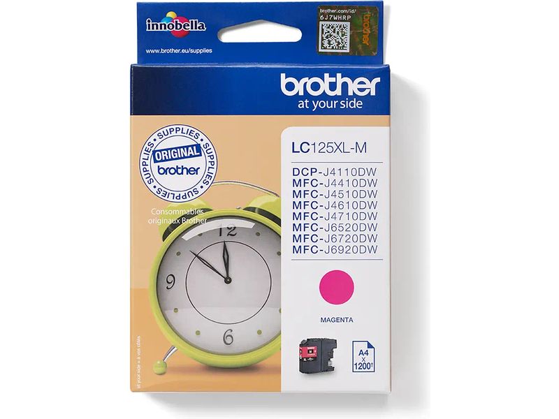 Brother LC-125XLM Inktcartridge Magenta Hoge capaciteit