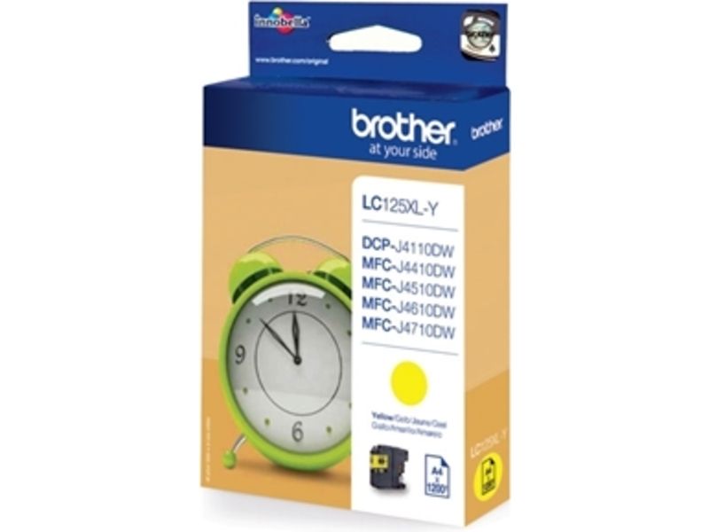 Brother LC-125XLY Inktcartridge Geel Hoge capaciteit